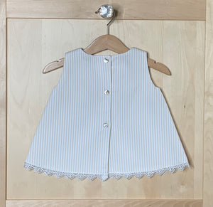 Ivory-Vanilla Baby Girl and Toddler Dress and Bloomers Set-Back