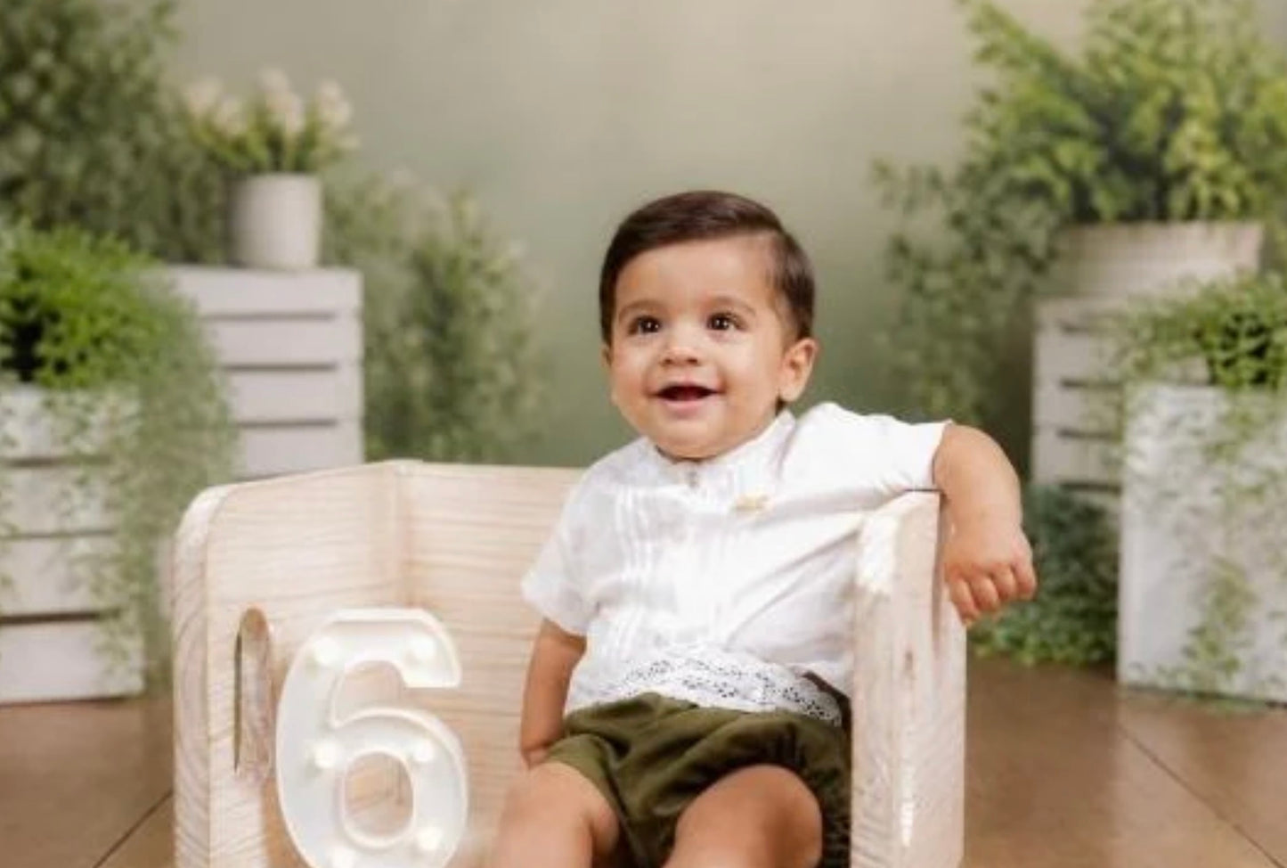 Baby Boy White Linen Shirt & Shorts Summer Set — The Oliver