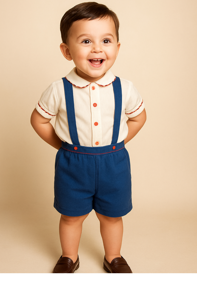 Toddler Boy July 4th Plumeti Shirt & Suspender Shorts Set — The Lincoln