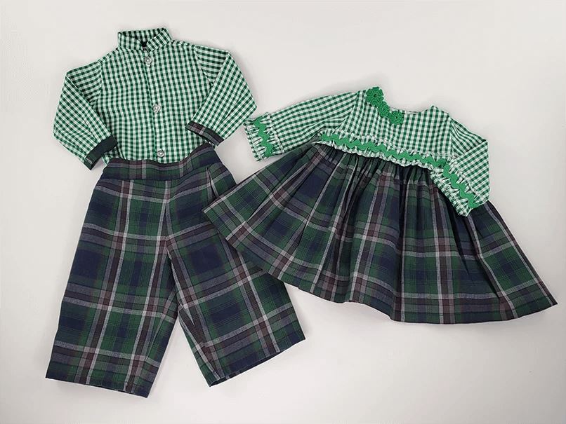 Long Sleeve Check and Plaid Set-Boy's Clothing-Boy's Clothing Store Shirt & Pants Set Alfa Baby Boutique