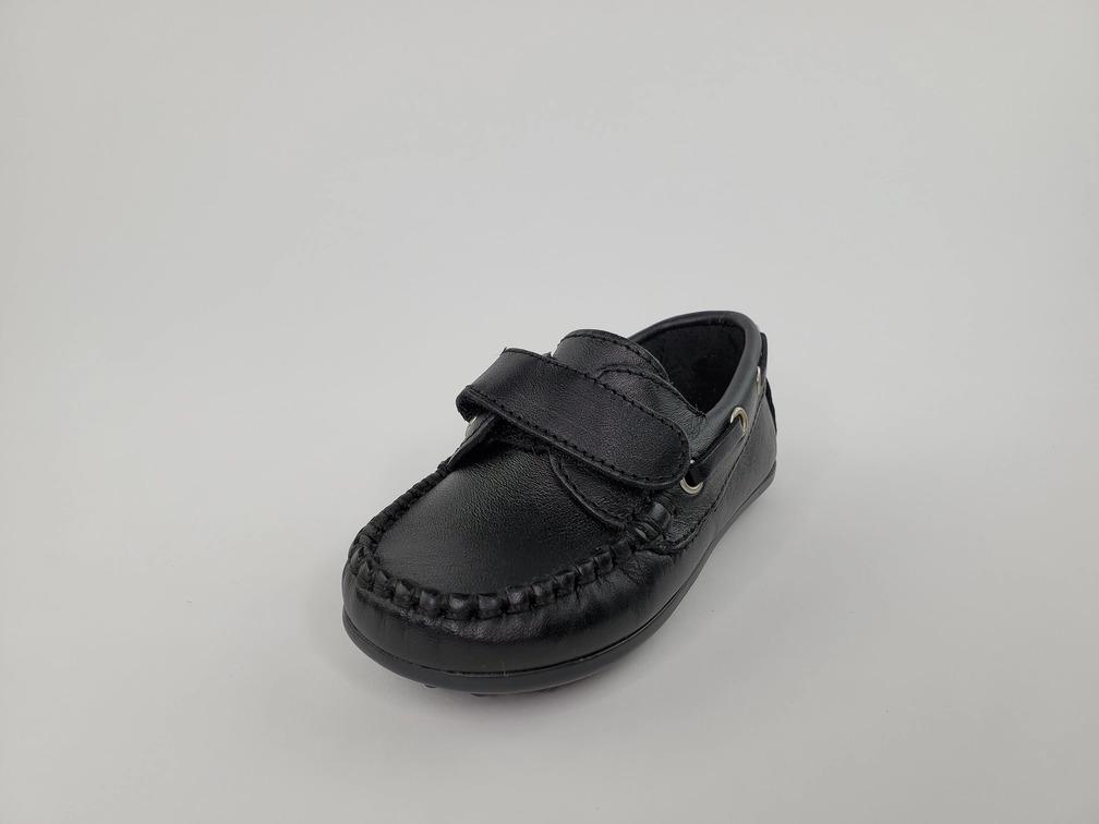 Stylish Black Napa Leather-Toddler Boy Shoes Boys Shoes Alfa Baby Boutique