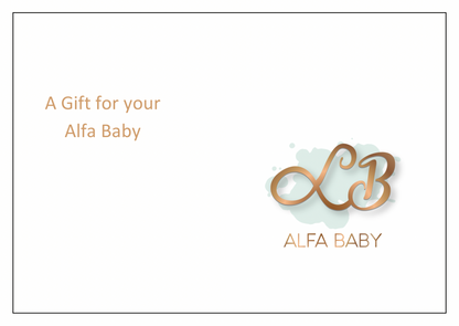 Alfa Baby Boutique gift card - luxury baby and toddler clothing