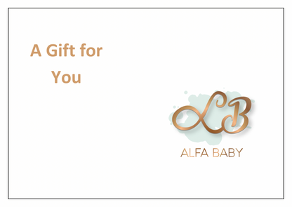 Alfa Baby Boutique digital gift card - perfect baby shower gift