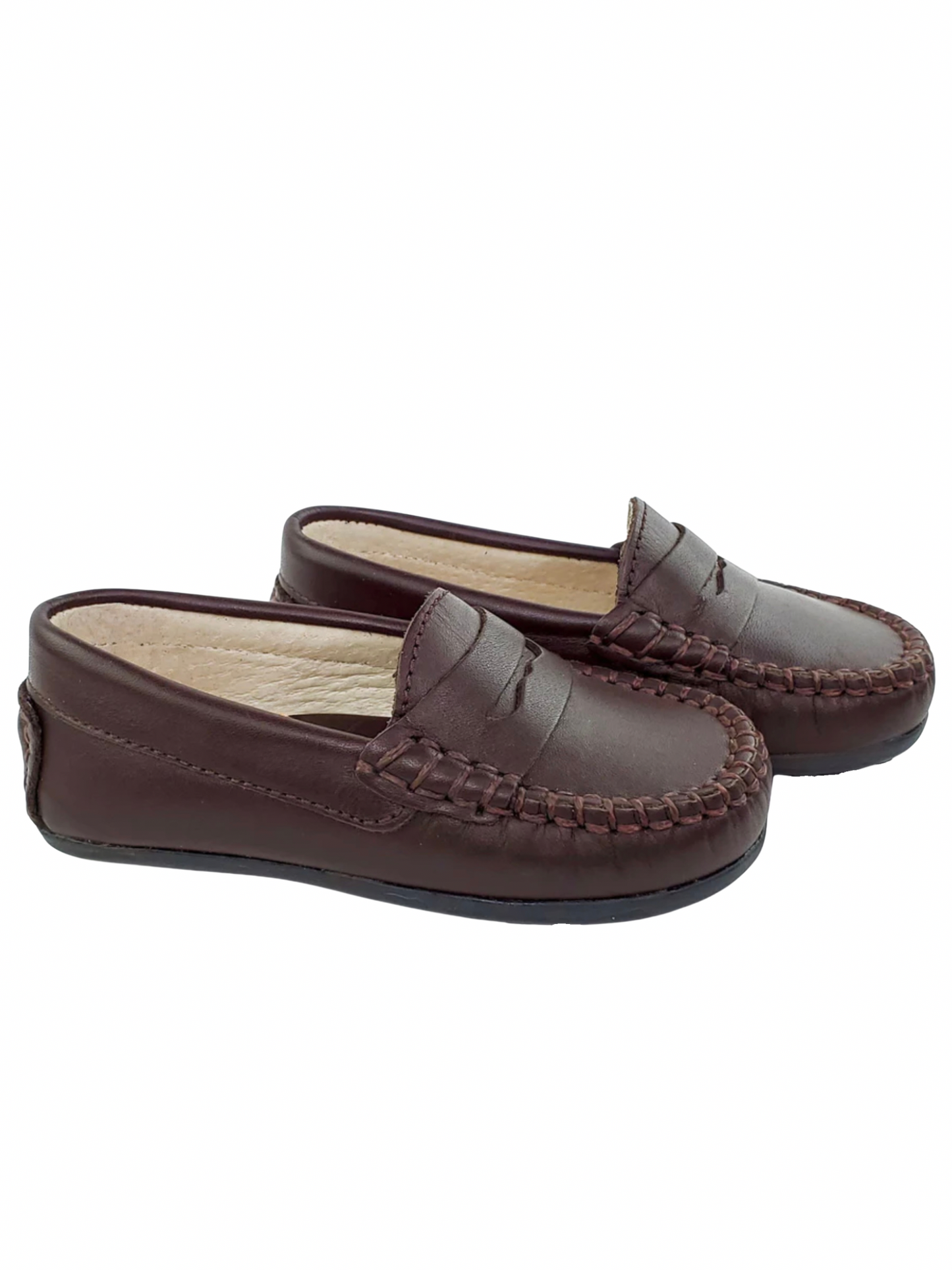 The Gentleman's Moccasin — Brown Napa Leather