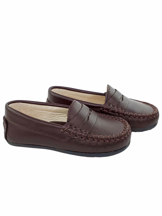 The Gentleman's Moccasin — Brown Napa Leather