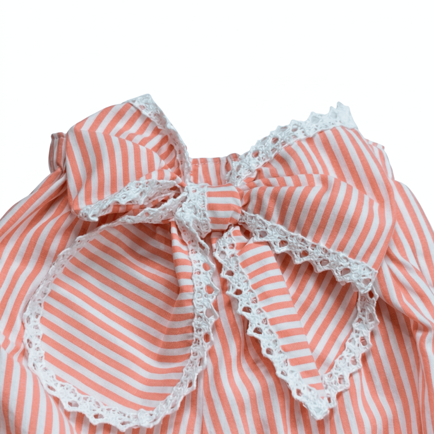 Toddler Girl Coral Plumeti Blouse & Stripe Bubble Shorts Summer Set — The Coral