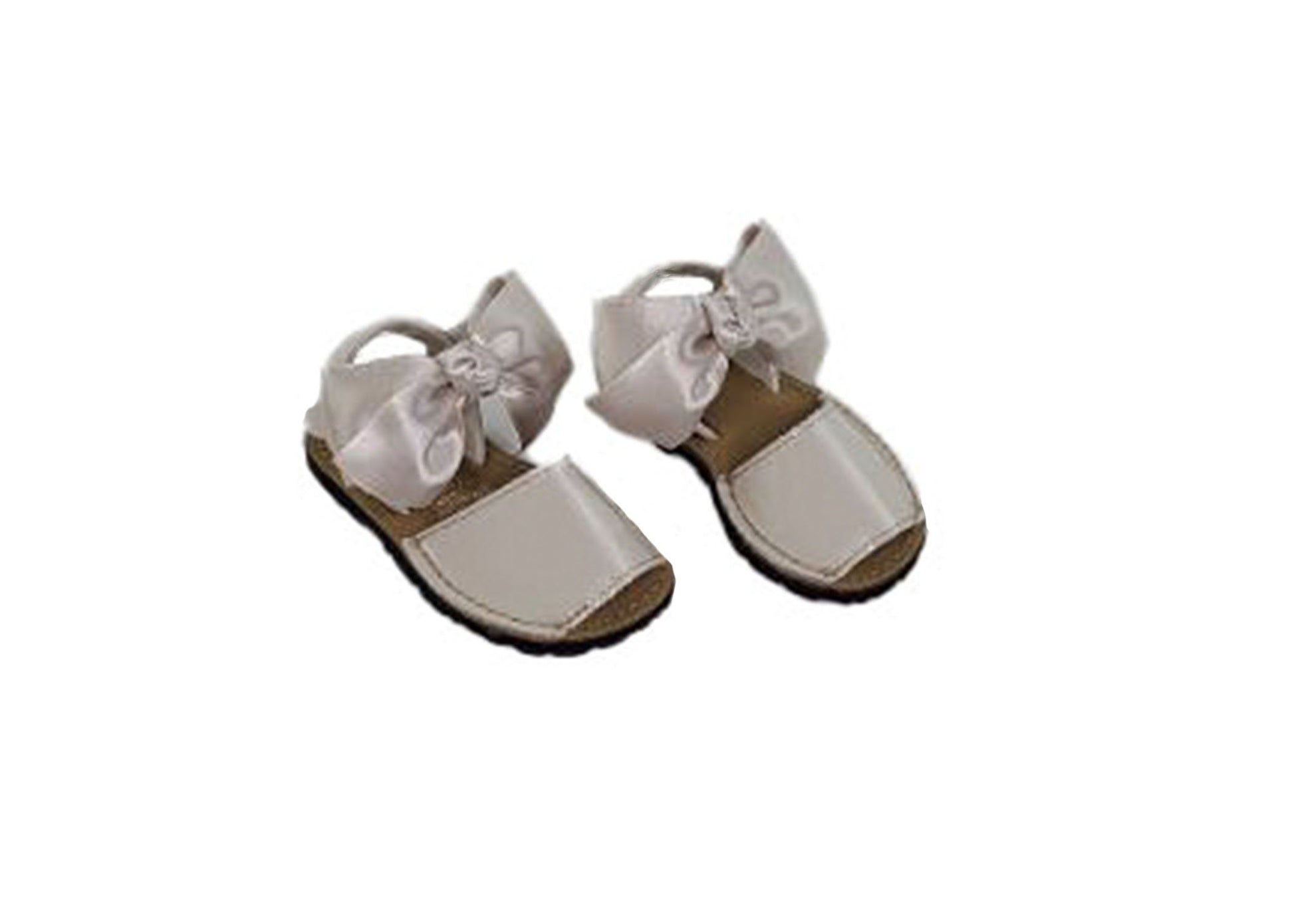Sandy beach satin bow sandals for toddler girls - Alfa Baby Boutique