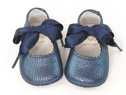 Baby Girl Oxford Royal Blue Pre-walkers Shoes-Girl's Shoes-Girl's Shoes Store Girls Shoes Alfa Baby Boutique 