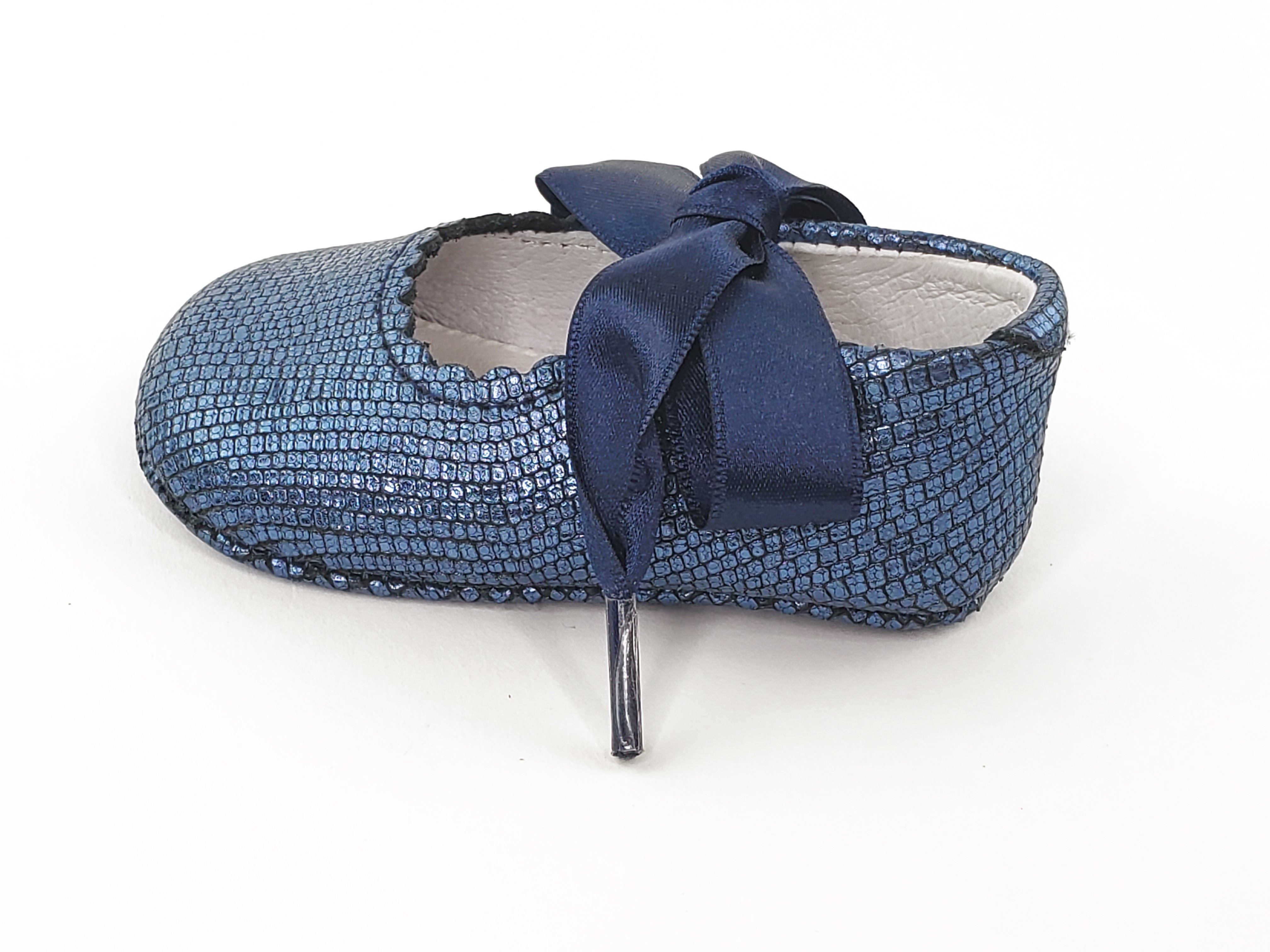 Baby Girl Oxford Royal Blue Pre-walkers Shoes-Girl's Shoes-Girl's Shoes Store Girls Shoes Alfa Baby Boutique 