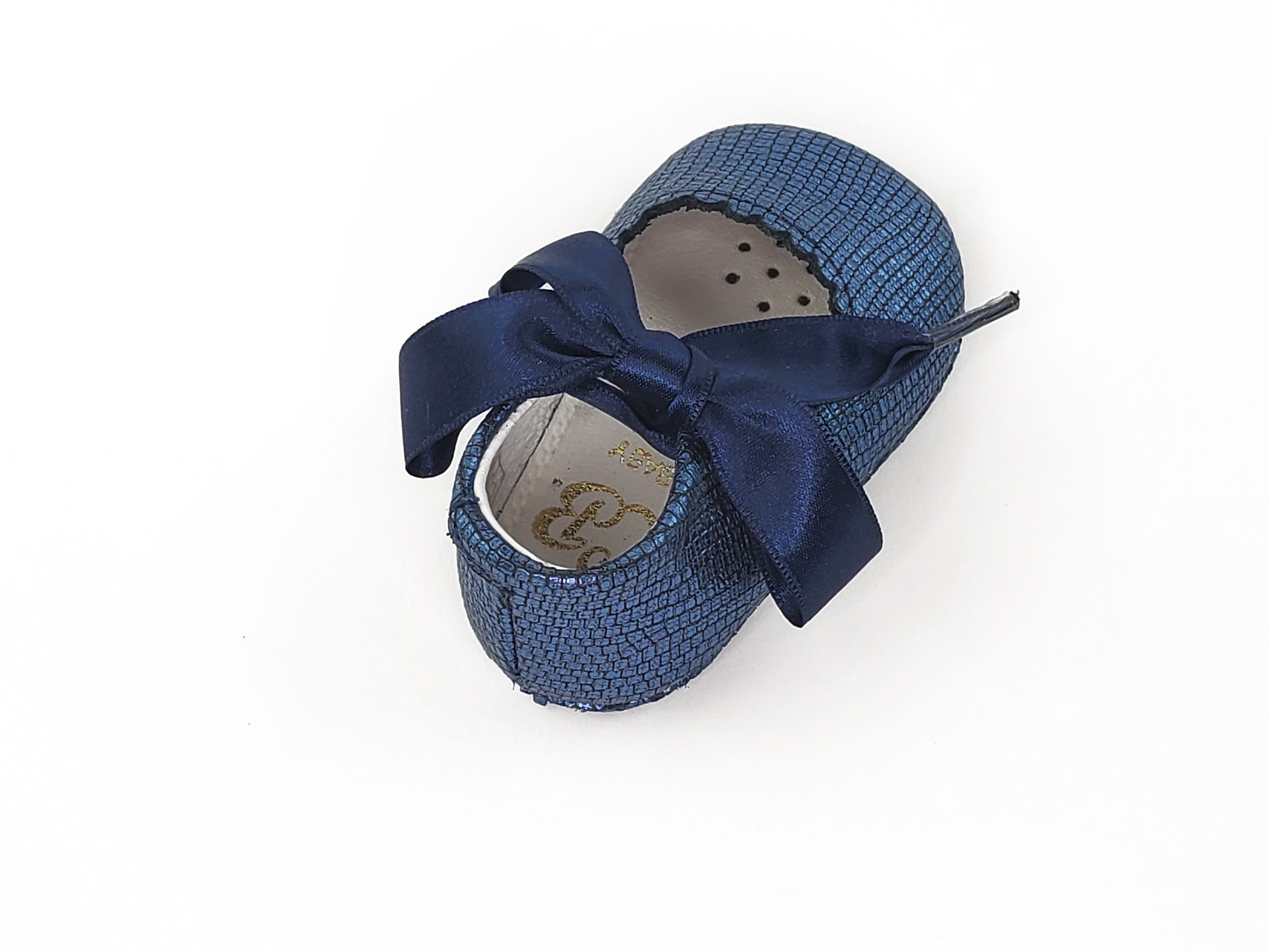 Baby Girl Oxford Royal Blue Pre-walkers Shoes-Girl's Shoes-Girl's Shoes Store Girls Shoes Alfa Baby Boutique 