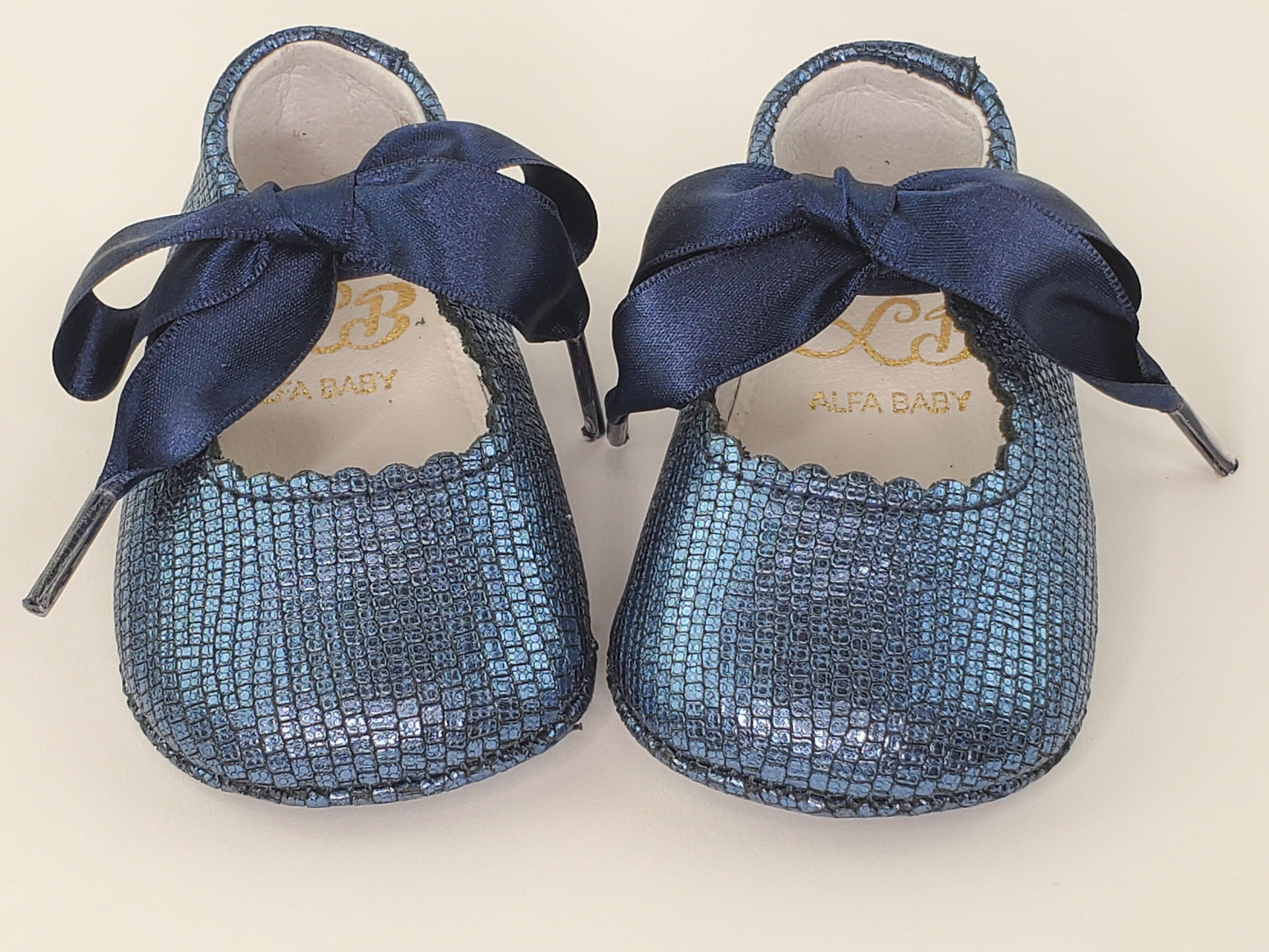 Baby Girl Oxford Royal Blue Pre-walkers Shoes-Girl's Shoes-Girl's Shoes Store Girls Shoes Alfa Baby Boutique 