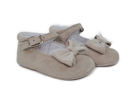 Beige-Tan Suede-Infant Shoes