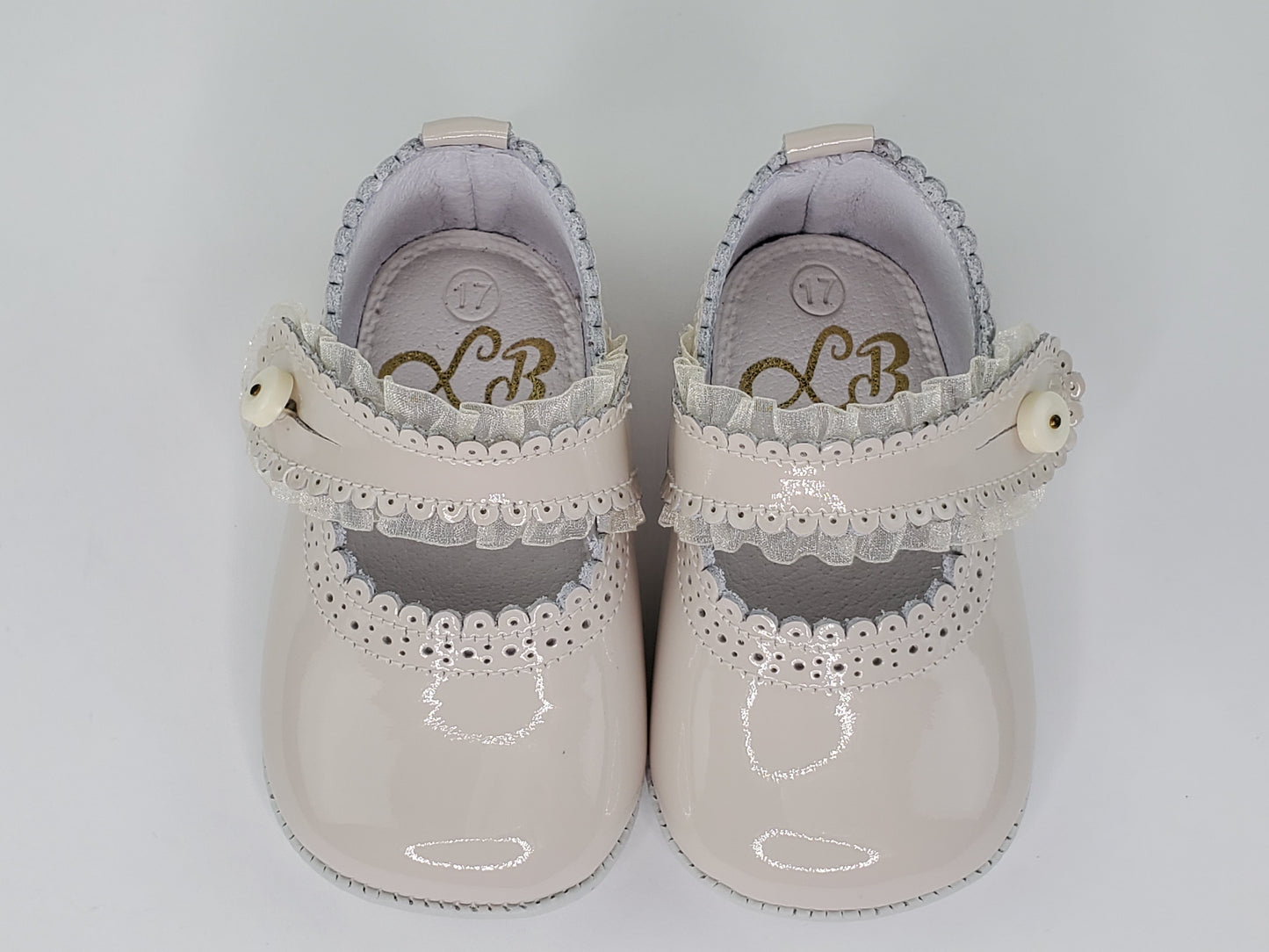 Baby Girl Sandy Beach Scalloped Mary Jane Pre-Walkers Shoes-Girl's Shoes-Girl's Shoes Store Girls Shoes Alfa Baby Boutique 