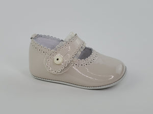 Baby Girl Sandy Beach Scalloped Mary Jane Pre-Walkers Shoes-Girl's Shoes-Girl's Shoes Store Girls Shoes Alfa Baby Boutique 