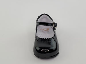Black Patent Scalloped Girl's Mary Janes-Girl's Shoes- Girl's Shoes Store Girls Shoes Alfa Baby Boutique 