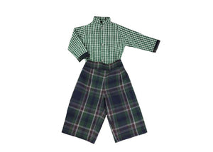 Open image in slideshow, Boys Set, Long Sleeve Check and Plaid Set Shirt &amp; Pants Set Alfa Baby Boutique 
