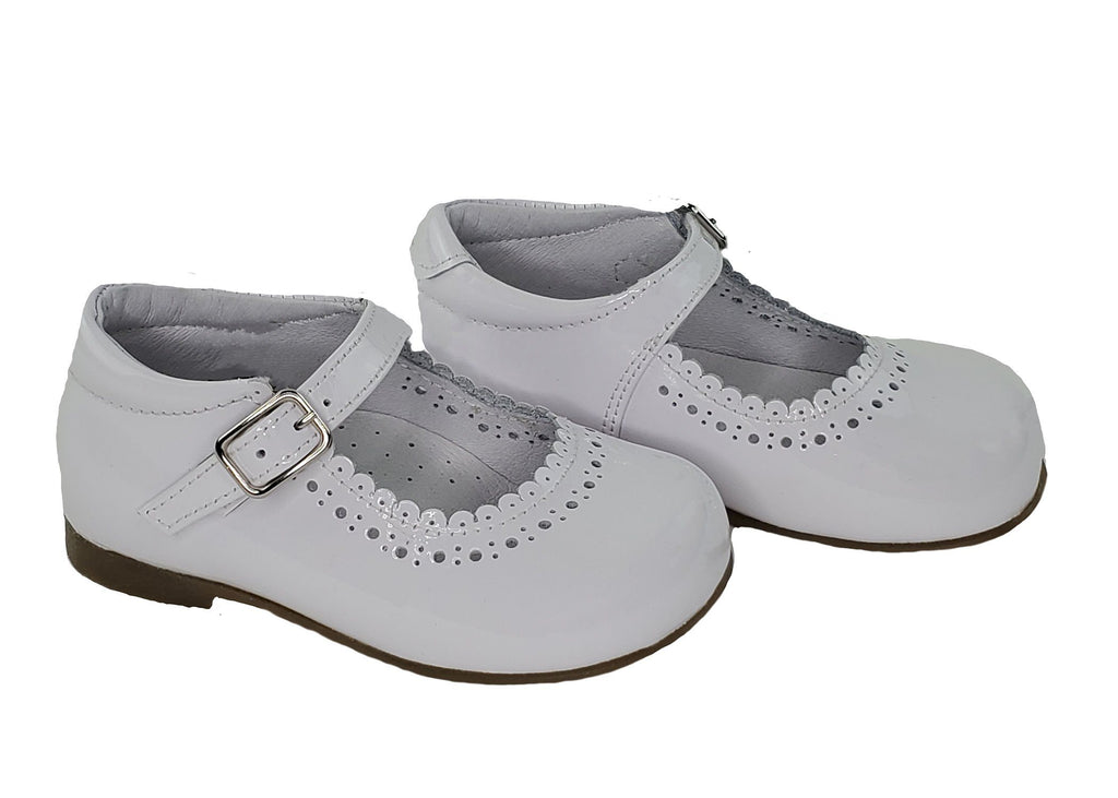 Girls/Toddler Shoes Mary Jane White Shoes Classic Shoe Styles Girls Shoes Alfa Baby Boutique -Right View Side