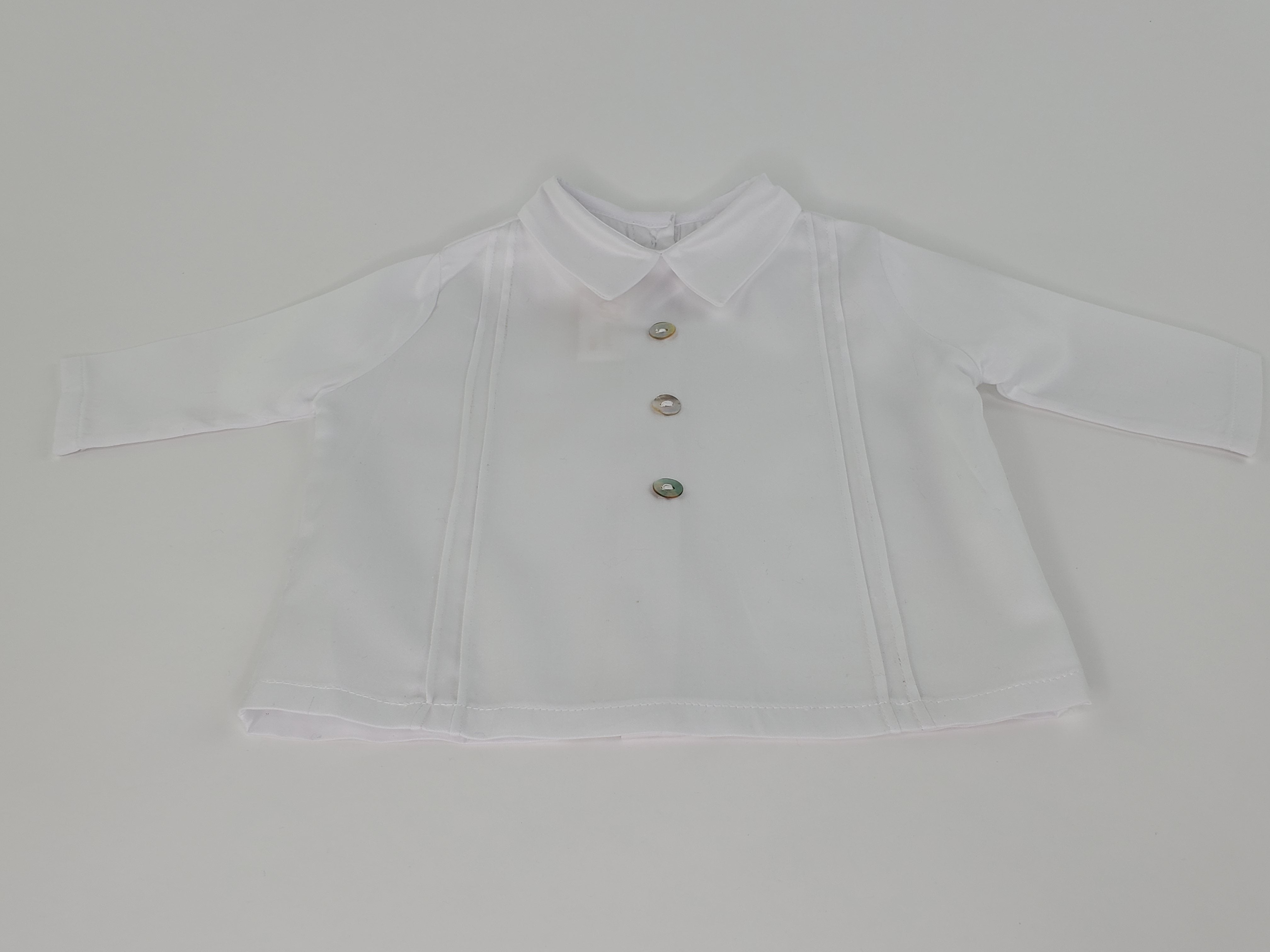 Long Sleeve White Cotton Shirt & Pink Tweed Wool Trousers Set-Boy's Clothing-Boy's Clothing Store Shirt & Pants Set Alfa Baby Boutique 