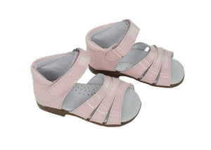 Abrir la imagen en la presentación de diapositivas, Pink Patent Leather Sandals-Toddler Girl Shoes Girls Sandals Alfa Baby Boutique 
