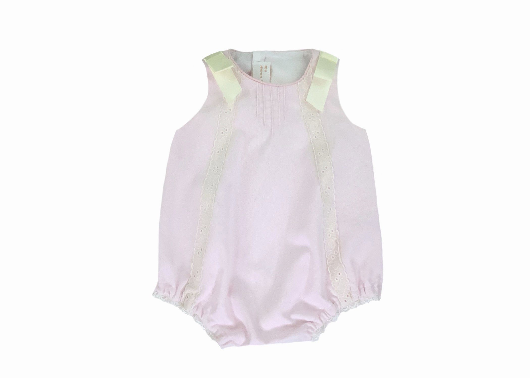 Pink Pique Bubble Romper and Bonnet Set-Girl Romper Girls Romper Alfa Baby Boutique 