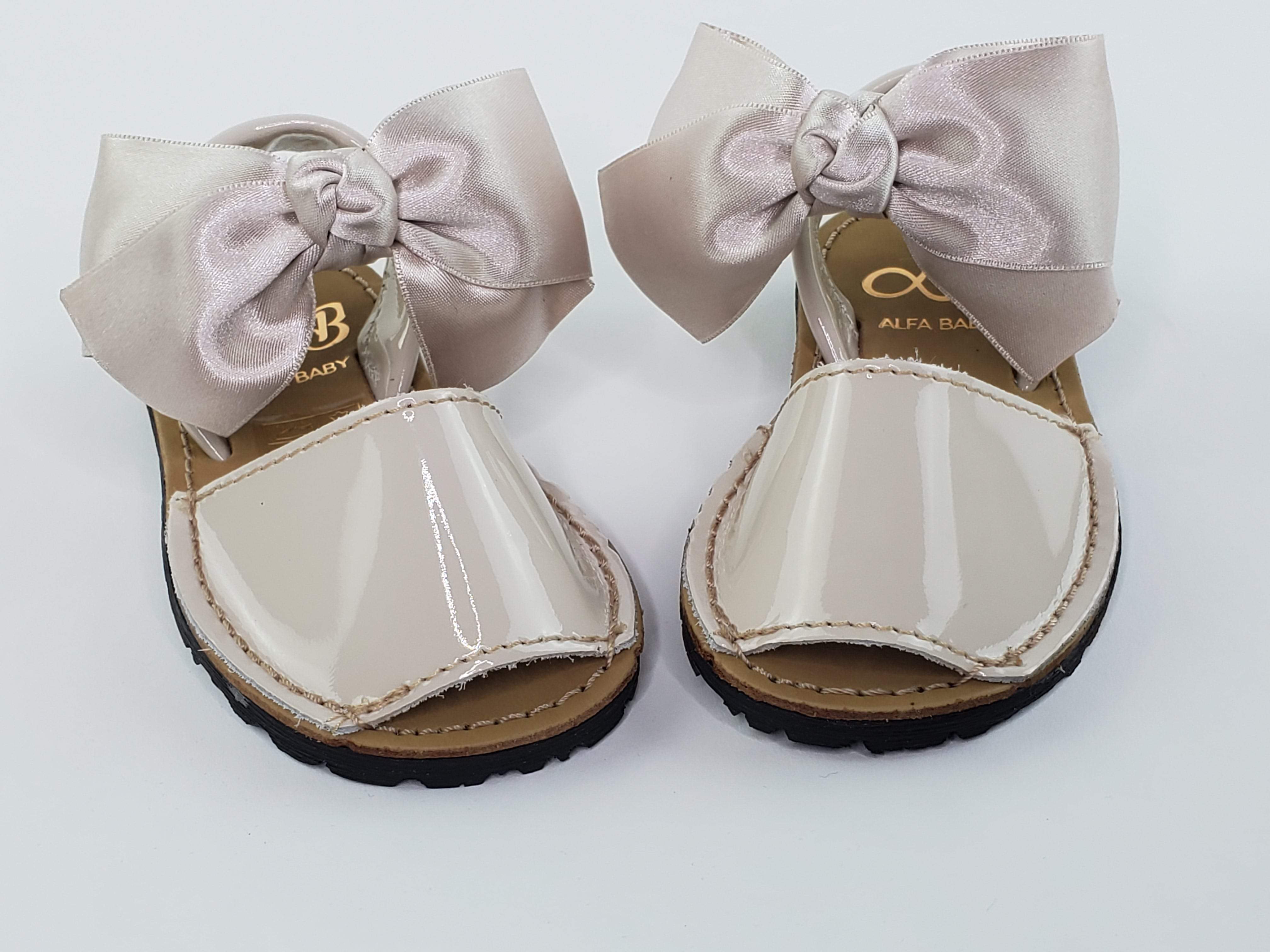 Sandy Beach Satin Bow Sandals-Toddler Girl Shoes Girls Sandals Alfa Baby Boutique 