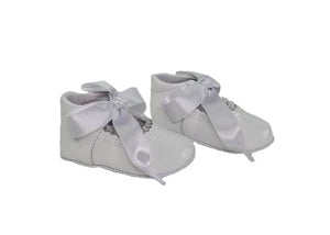 Abrir la imagen en la presentación de diapositivas, White Patent Pre-Walkers Shoes-Infant Girl Shoes Girls Shoes Alfa Baby Boutique-Right Side View 
