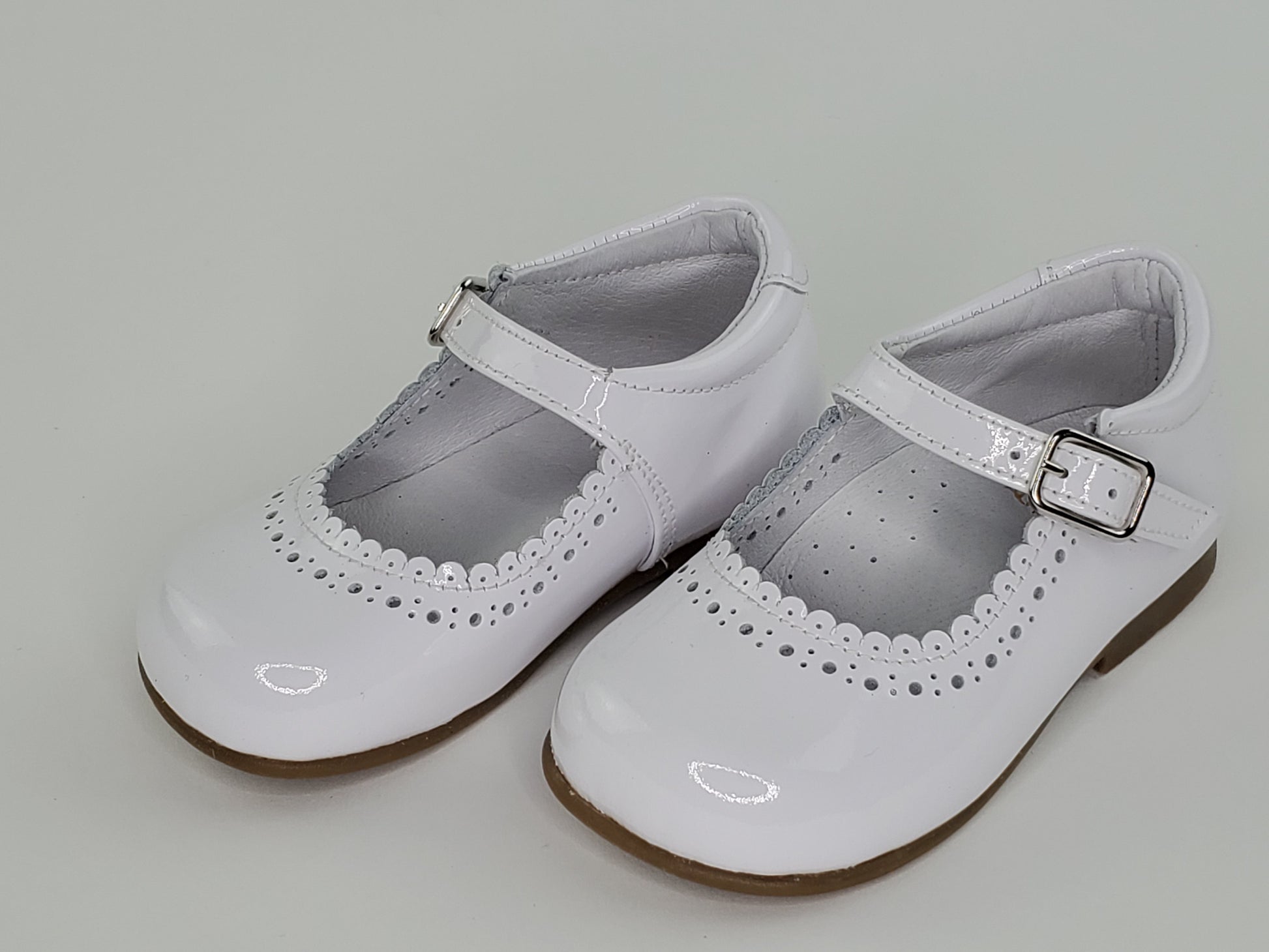 White- Baby Girl Shoes- Toddler Girl Shoes- Mary Janes Shoes